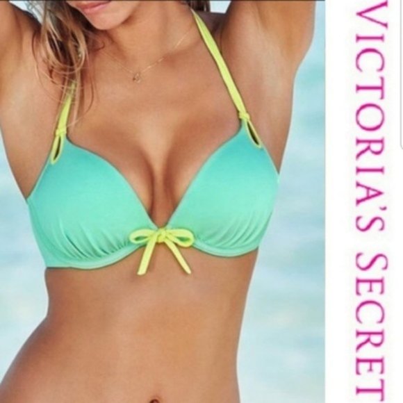 Aerie Bikini Top -34A - GREEN - Picture 3 of 6